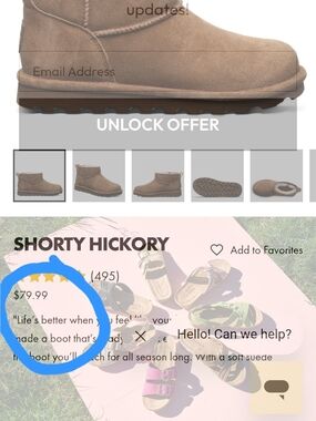 BearPaw Shorty Hickory Suede Ankle Boot in Hickory Brown